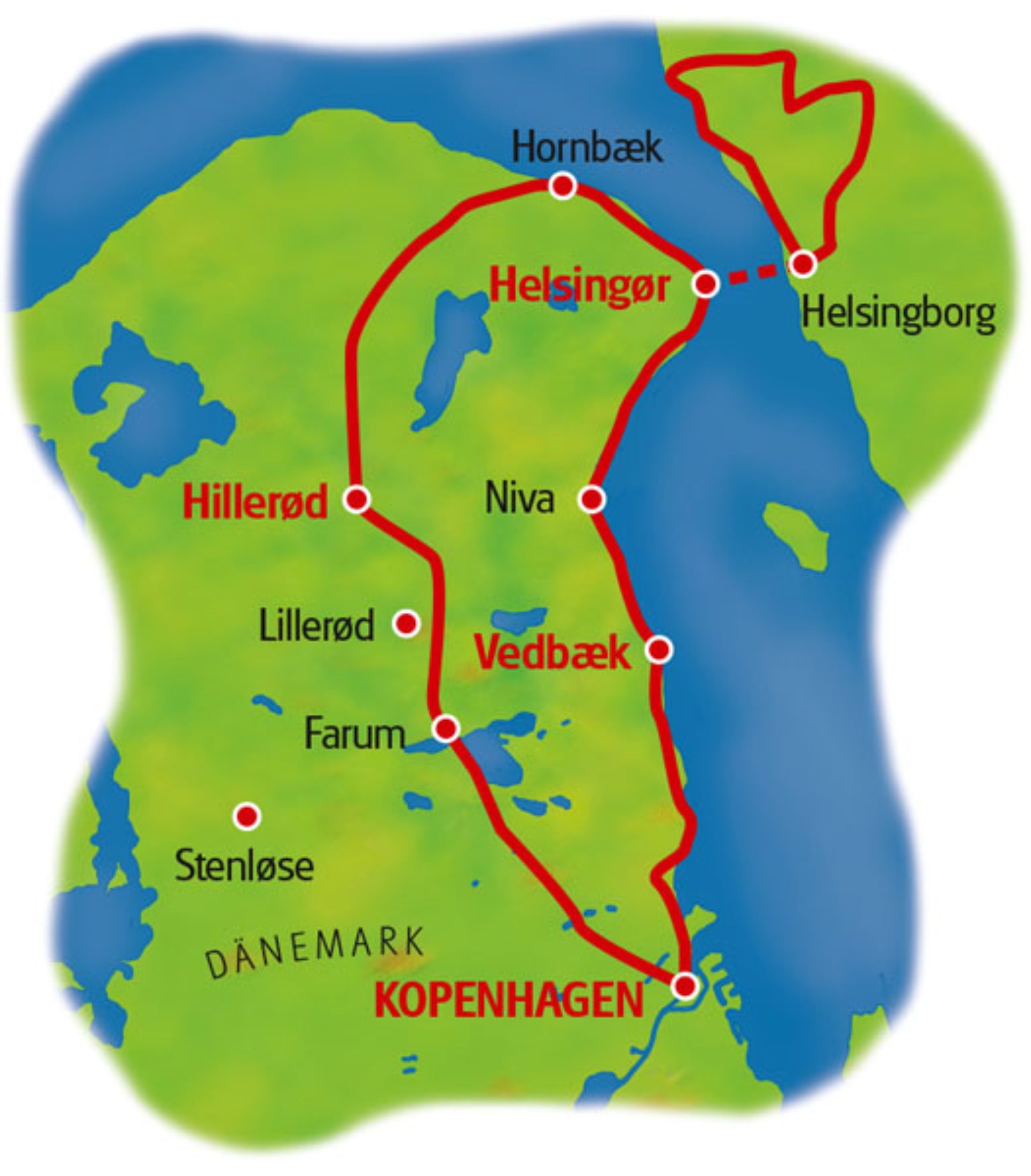 copenhagen bike tour route