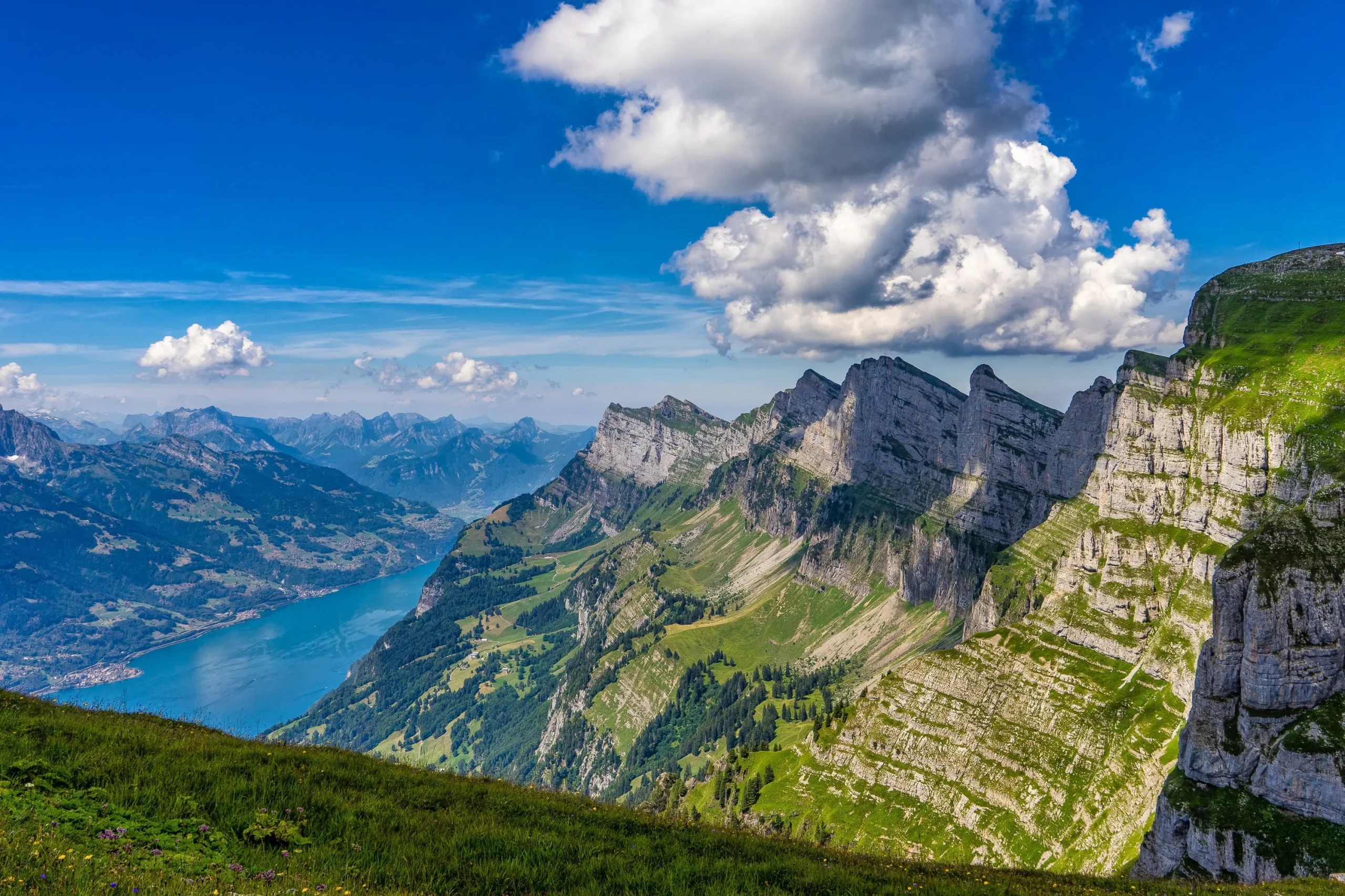 Lake Walen in Switzerland