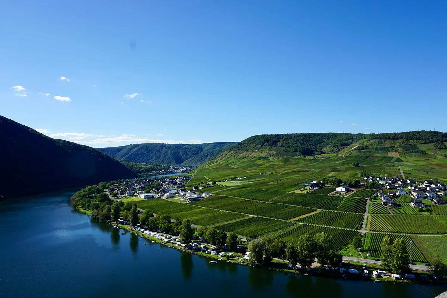 Scenic view of Beilstein on the Moselle River