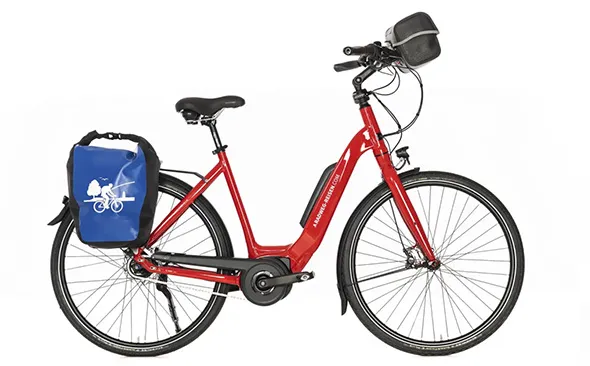 8-speed Nexus hub, Bosch mid-mounted motor, 500 Wh battery, puncture-proof tyres and low-entry UNISEX comfort frame